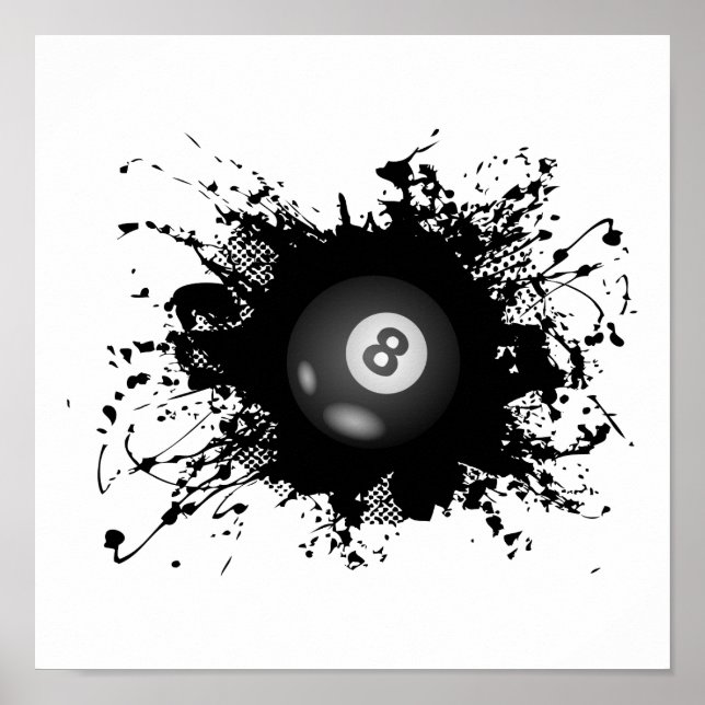 Póster Estilo Urbano Billiard (Frente)