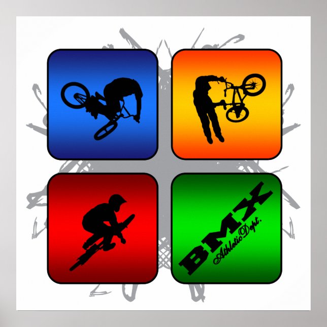 Póster Estilo Urbano BMX Incrível (Frente)