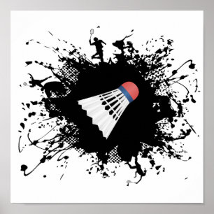 Poster Estilo urbano do Badminton
