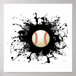 Póster Estilo urbano do basebol