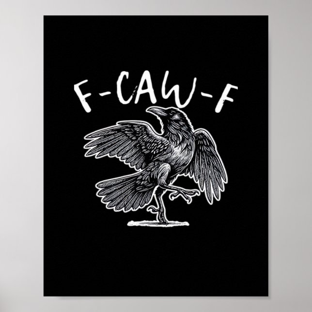 Poster Estilo Vintage F-Caw-F (Frente)