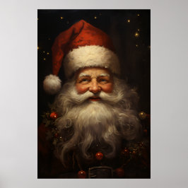Poster Estilo Vintage Santa Claus