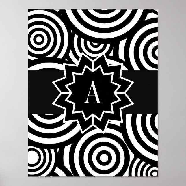 Poster Estimulação visual do bebê Design de alto contrast (Frente)