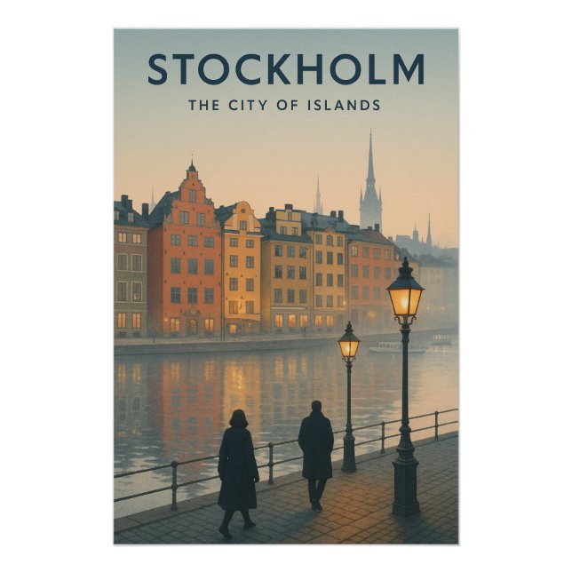 PÓSTER ESTOCOLMO — A CIDADE DAS ILHAS (Frente)