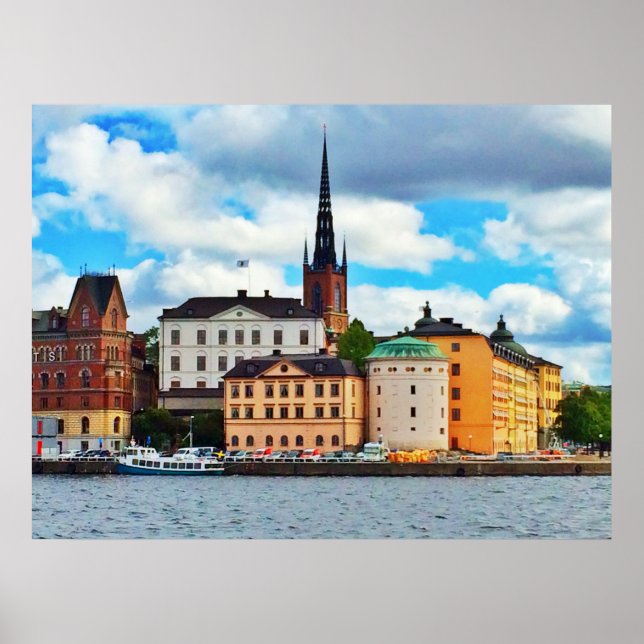 Póster Estocolmo, Suecia (Frente)