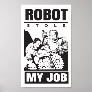 Poster estola dos robôs do 🤖 meu trabalho