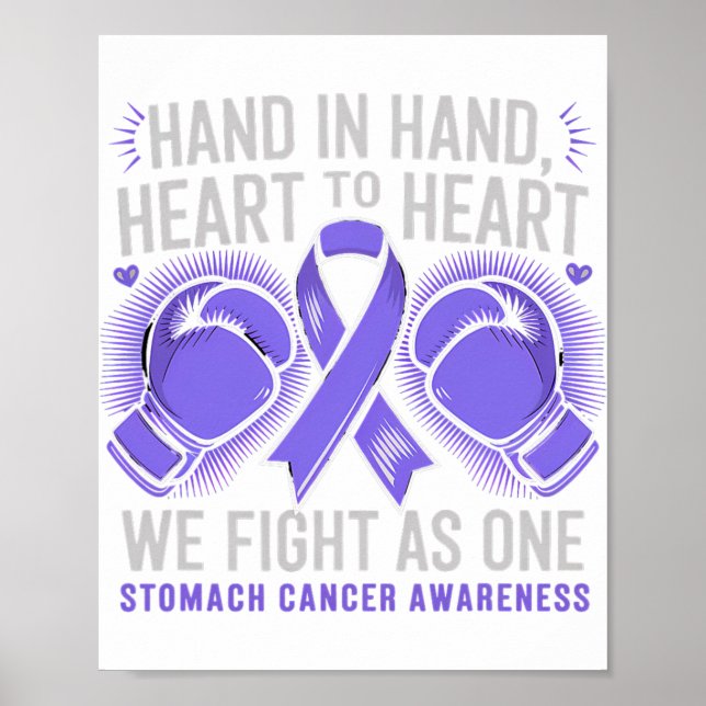 Poster Estômago Cancer Mês de Consciência Que Lutamos Com (Frente)