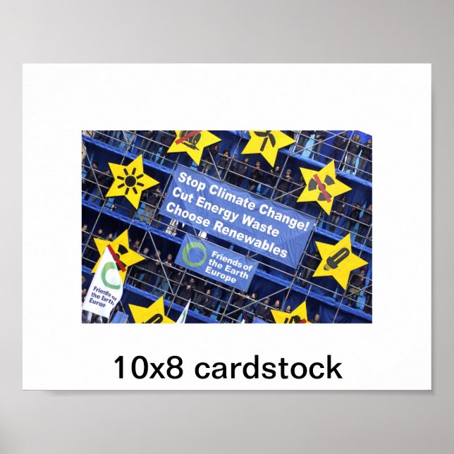 Póster estoque de cartão 10x8 (Frente)