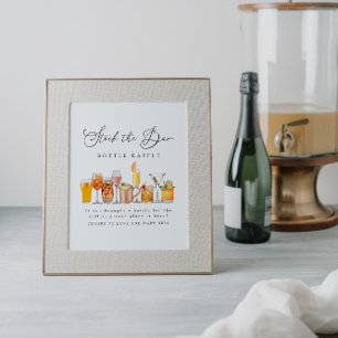 Poster Estoque o Chá Casal Cartaz de Frasco de Bar