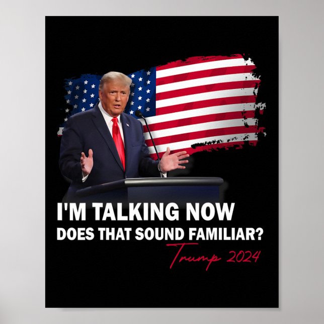 Poster Estou a falar agora... Aquele parece familiar Trum (Frente)