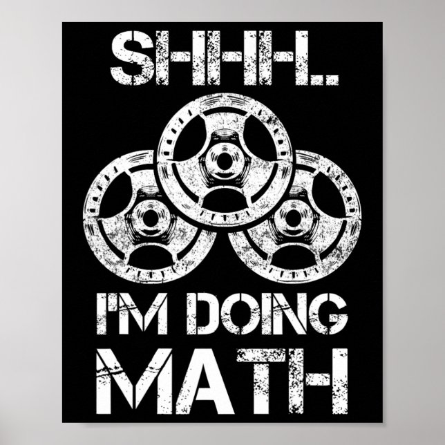 Poster Estou a fazer um trabalho de educação matemática (Frente)