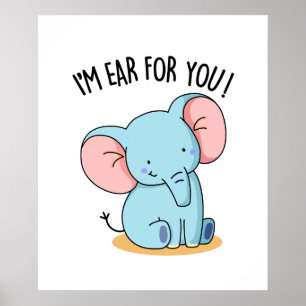 Poster Estou a ouvir-te, Elefante Engraçado