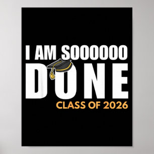 Poster Estou acabado turma de 2026 formatura de veterano