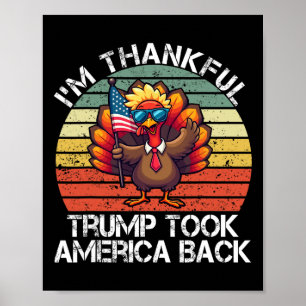 Poster Estou agradecida por Trump Won ter feito o America
