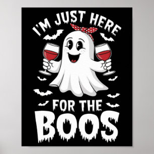 Poster Estou aqui para as mulheres do Boos Halloween Ghos
