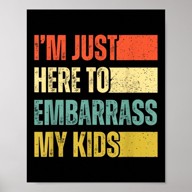 Poster Estou Aqui Para Embarcar Meus Filhos (Frente)