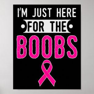 Poster Estou aqui para o Cancer de mama Awarene
