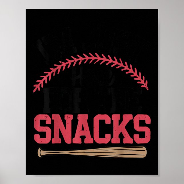Poster Estou Aqui Para Os Cachorros Da Irmã Toddler Baseb (Frente)