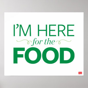 Póster Estou Aqui pela Comida