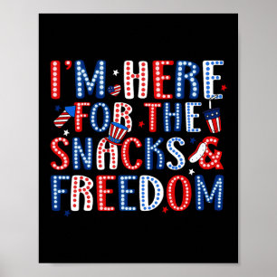 Poster Estou Aqui Pelos Lanches E Pela Liberdade No Dia 4