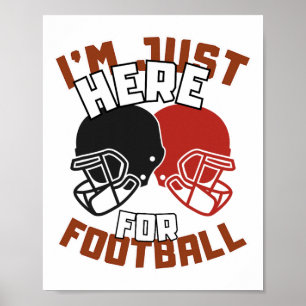 Poster Estou Aqui Só Pelo Futebol Citação Divertida Amant