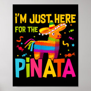 Poster Estou Aqui Só Pelo Nata Festa Mexicana Divertida