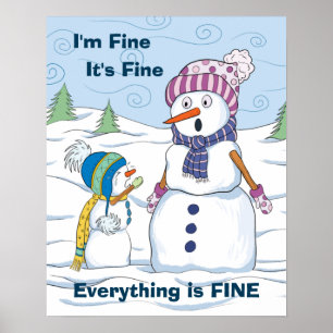 Poster Estou bem, está tudo bem, Snowman.
