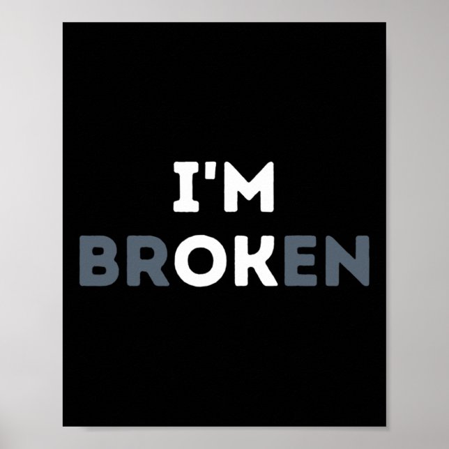Poster Estou bem, sou invisível para a saúde mental (Frente)