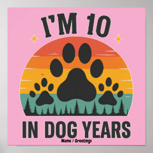 Poster Estou com 10 anos em Anos de Cachorro 80 Anos de I