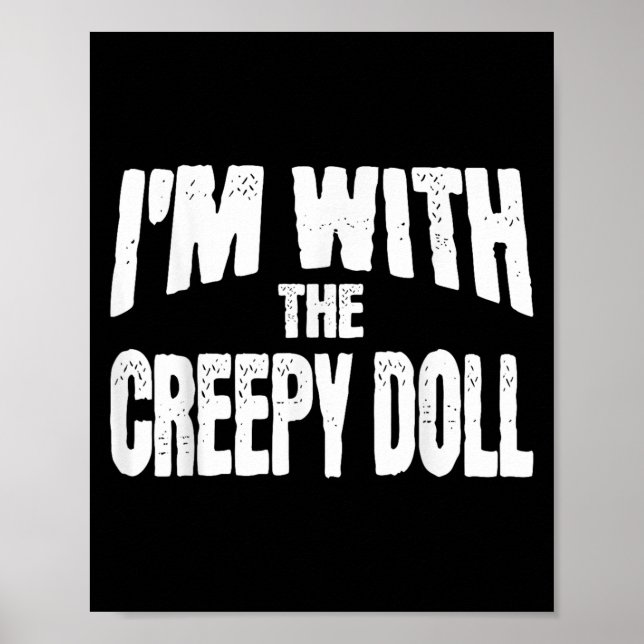 Poster Estou Com A Boneca Assustadora Funny Matching Hall (Frente)