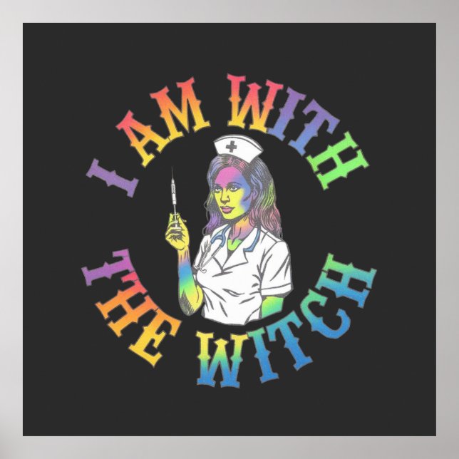 Poster Estou Com A Bruxa - Halloween Louco E Místico (Frente)