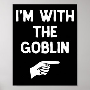 Poster Estou com a fantasia de Goblin que o dia das bruxa