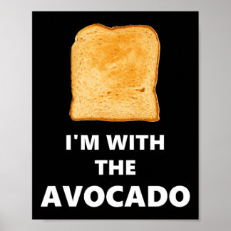 Poster Estou com a fantasia do Avocado Toast Halloween