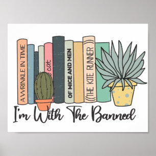 Poster Estou com a Semana de Livros Banidos
