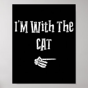 Poster Estou Com Fantasia De Gato No Halloween Casais Eng