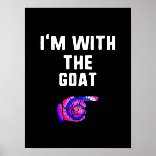 Poster Estou com o Casal do Dia das Bruxas de Goat Tie Dy