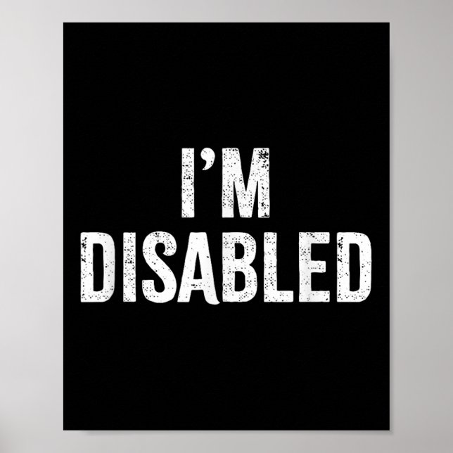 Poster Estou Desabilitado _ Orgulho de Deficiente _1  (Frente)