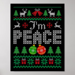 Poster Estou em paz. Vim em Casal de Natal feio