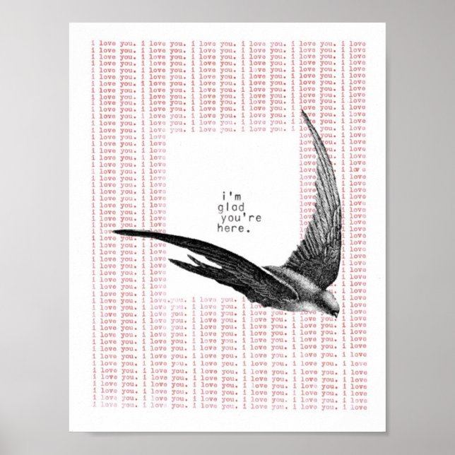 Poster estou feliz que esteja aqui (Frente)