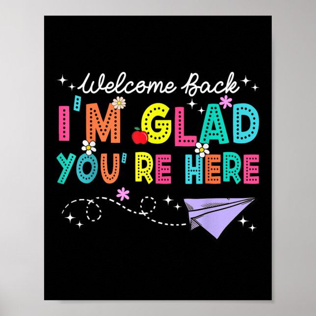 Poster Estou Feliz Que Você Está Aqui Bem-vindo de Volta  (Frente)