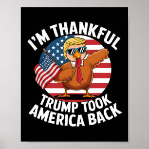 Poster Estou grato por Trump Won ter trazido a América de