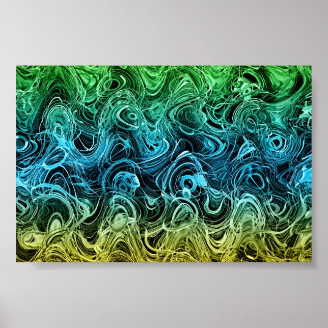 Poster Estou meio confuso - Abstrato 1 (Frente)