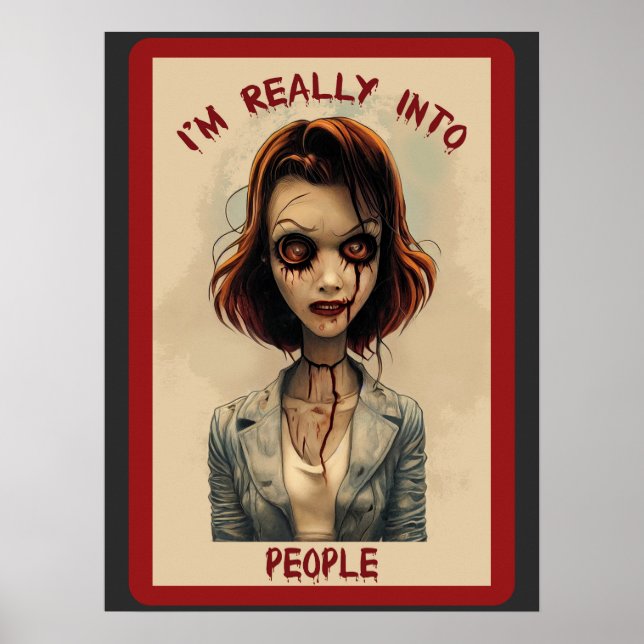 Poster Estou mesmo no Zombie das Pessoas (Frente)