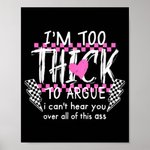 Poster Estou Muito Gordo Para Discutir Não Posso Ouvir Vo