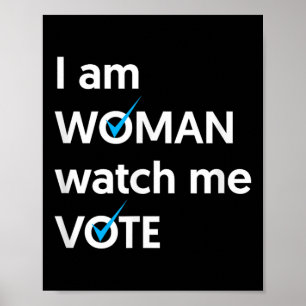 Poster Estou Mulher Que Me Assista Votar 2024 Votação Em