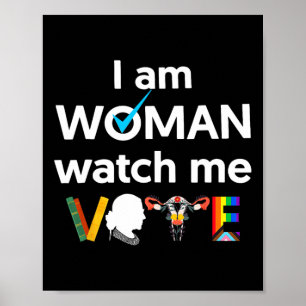 Poster Estou Mulher Vejam-me Votar 1