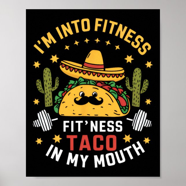 Poster Estou na Moda Tacos Mexicanos Cinco De Maio (Frente)