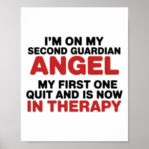 Poster Estou No Meu Segundo Anjo da Guarda Camisa de Tera