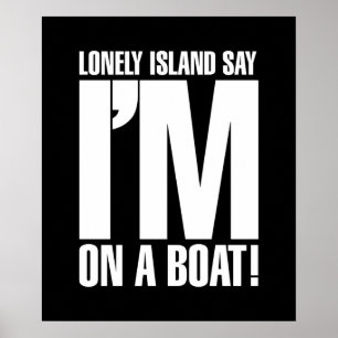 Póster Estou num Barco