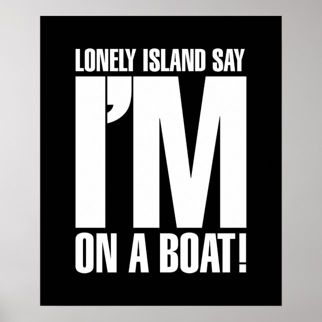 Póster Estou num Barco (Frente)